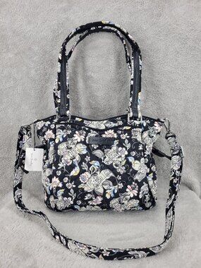 Vera Bradley Iconic Mini Glenna Satchel-Holland Garden Floral Print *NWT*